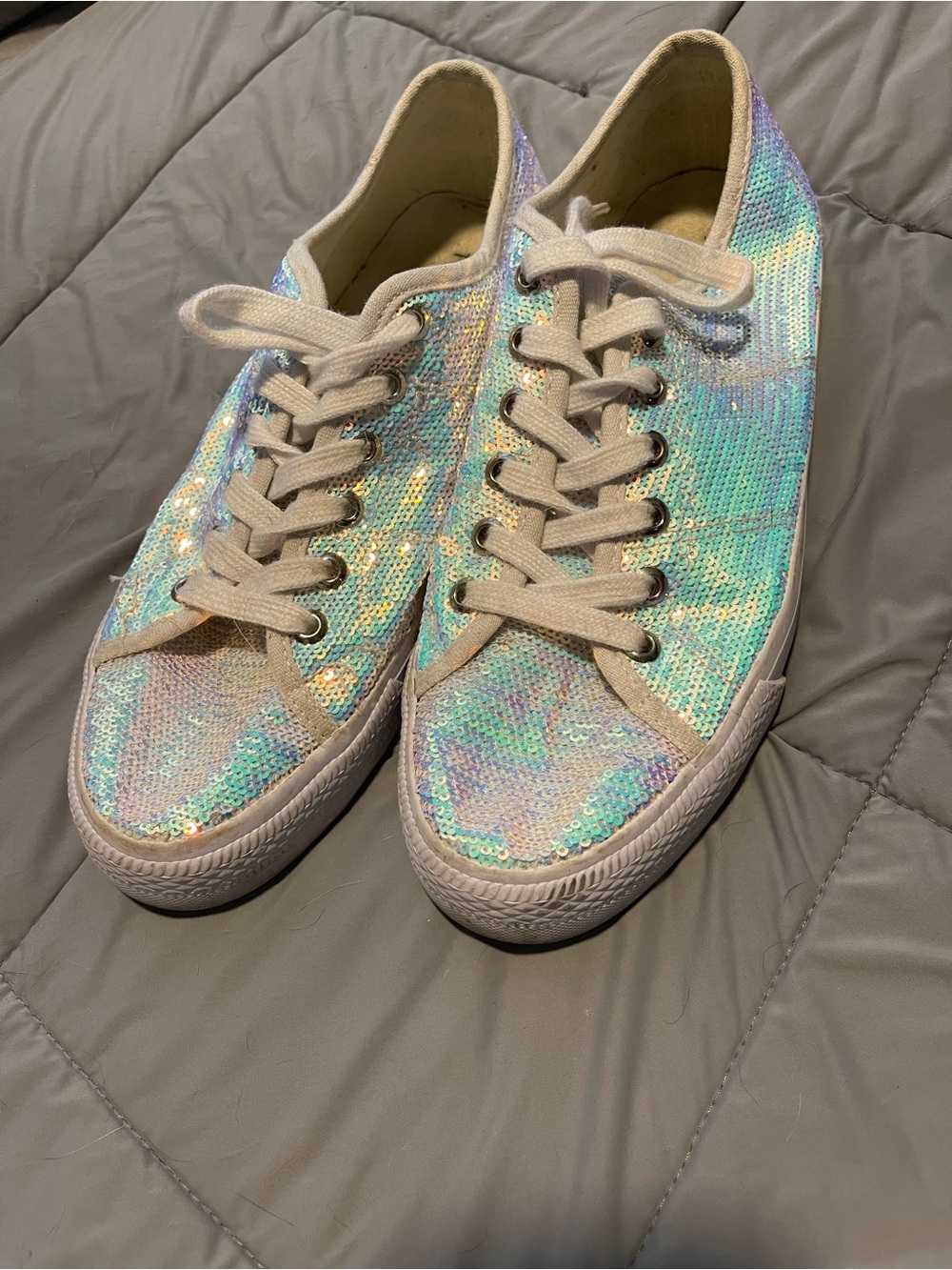 torrid Iridescent Sequin Low-Top Sneakers with White Trim